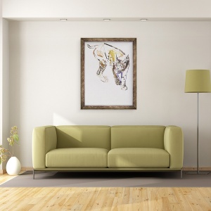 Tablou inramat - Mark Adlington - European Lynx, 70 x 90 cm - Img 2