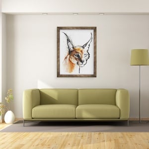 Tablou inramat - Mark Adlington - Feline Caracal arab, 60 x 80 cm - Img 2