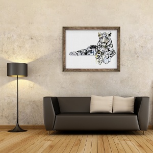 Tablou inramat - Mark Adlington - Leopard III, 60 x 80 cm - Img 2