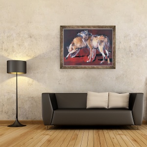 Tablou inramat - Mark Adlington - Loups, 70 x 90 cm - Img 2