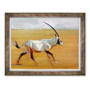 Tablou inramat - Mark Adlington - Oryx galop, 70 x 90 cm