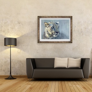 Tablou inramat - Mark Adlington - Predator II Leopard arab, 60 x 80 cm - Img 2