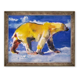 Tablou inramat - Mark Adlington - Urs galben, 60 x 80 cm