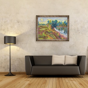 Tablou inramat - Marta Martonfi-Benke - Idila, 70 x 90 cm - Img 2