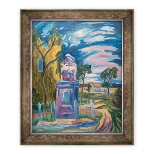 Tablou inramat - Marta Martonfi-Benke - Satul Pieta, 50 x 60 cm