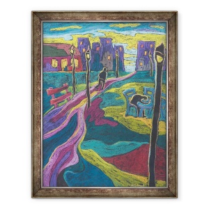 Tablou inramat - Marta Martonfi-Benke - Suburbia, 60 x 80 cm