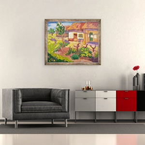 Tablou inramat - Marta Martonfi-Benke - Trezirea primaverii, 50 x 60 cm - Img 2