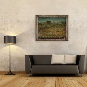 Tablou inramat - Martin II Mytens - Sosirea Isabellei de Parma cu ocazia nuntii sale cu Joseph al II-lea, detaliu II, 60 x 80 cm - Img 2