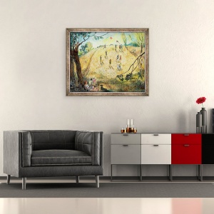 Tablou inramat - Mary Kuper - Zmee pe Dealul Parlamentului, 50 x 60 cm - Img 2