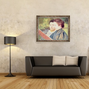 Tablou inramat - Mary Stevenson Cassatt - Femei de lectura, 60 x 80 cm - Img 2
