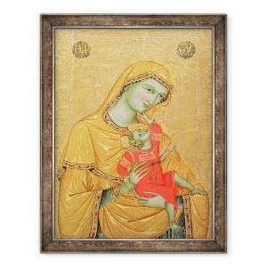 Tablou inramat - Master of the Madonna of Perugia - Virgin si Copil, 70 x 90 cm