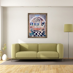 Tablou inramat - Max Jacob - Apollinaire si muza lui, 60 x 80 cm - Img 2