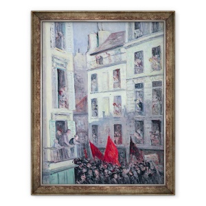 Tablou inramat - Maximilien Luce - Frontul Popular, 60 x 80 cm