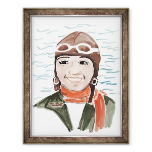 Tablou inramat - Megan Moore - Bessie Coleman, 70 x 90 cm