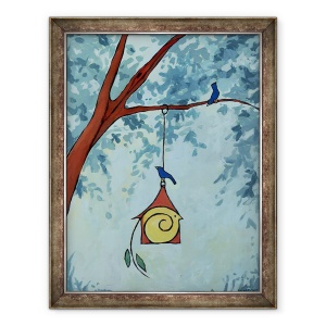 Tablou inramat - Megan Moore - Birdhouse in sufletul tau, 70 x 90 cm
