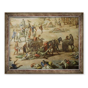 Tablou inramat - Michel Serre - Vedere la Primarie, Marsilia, in timpul ciumei din 1720, 60 x 80 cm
