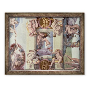 Tablou inramat - Michelangelo Buonarroti - Plafonul Capelei Sixtine II, Crearea Evei, 70 x 90 cm