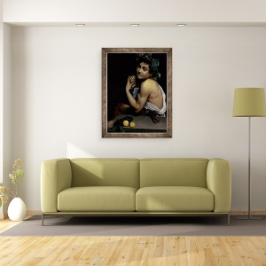 Tablou inramat - Michelangelo Merisi da Caravaggio - Bolnavul Bacchus, 60 x 80 cm - Img 2
