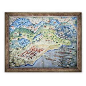 Tablou inramat - Nasuh Al-Silahi - TSM H.1608 Vedere la Nisa, 60 x 80 cm