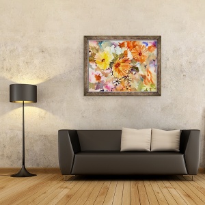 Tablou inramat - Neela Pushparaj - frumusetile glorius, 70 x 90 cm - Img 2