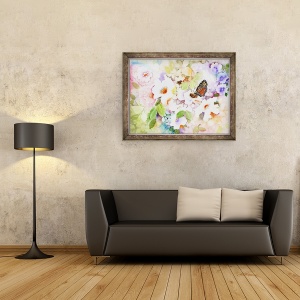 Tablou inramat - Neela Pushparaj - monarh in gradina mea, 60 x 80 cm - Img 2