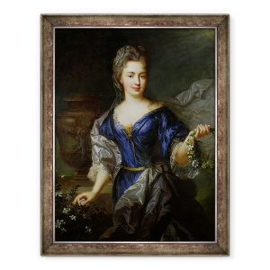Tablou inramat - Nicholas de Largilliere - Marie-Anne de Bourbon 1666-1739 Printesa de Conti, 70 x 90 cm