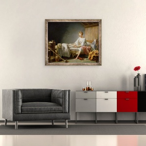 Tablou inramat - Nicolas-Bernard Lepicie - Parghia lui Fanchon, 50 x 60 cm - Img 2
