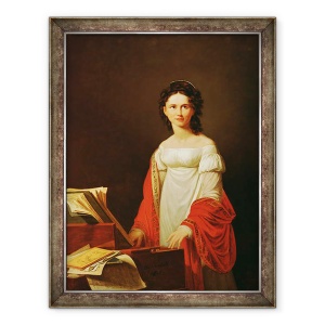 Tablou inramat - Nicolas de Courteille - Portretul cantaretei Anna Borunova, 60 x 80 cm