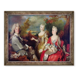 Tablou inramat - Nicolas de Largilliere - Portret de Familie, 60 x 80 cm