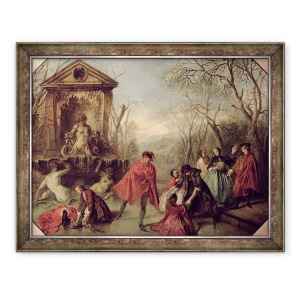 Tablou inramat - Nicolas Lancret - Iarna, 60 x 80 cm