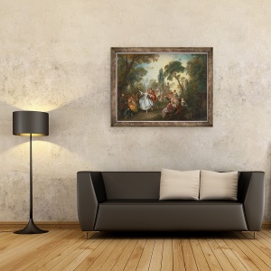 Tablou inramat - Nicolas Lancret - La Camargo Dancing, 60 x 80 cm - Img 2