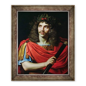 Tablou inramat - Nicolas Mignard - Moliere in rolul lui Cezar in Moartea lui Pompei, 50 x 60 cm