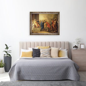 Tablou inramat - Nicolas Poussin - Continenta lui Scipio, 70 x 90 cm - Img 3
