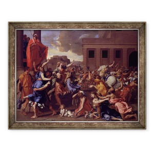Tablou inramat - Nicolas Poussin - Rapirea Femeilor Sabine, 70 x 90 cm
