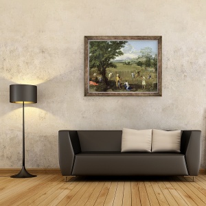 Tablou inramat - Nicolas Poussin - Summer, sau Ruth si Boaz, 60 x 80 cm - Img 2