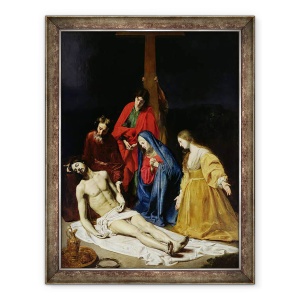 Tablou inramat - Nicolas Tournier - Coborarea de pe cruce, 70 x 90 cm