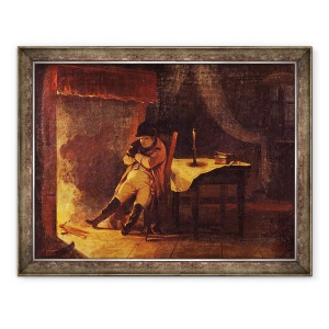 Tablou inramat - Nicolas Toussaint Charlet - Seara Bataliei de la Champaubert, 60 x 80 cm