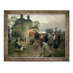 Tablou inramat - Nikolai Pimonenko - Paste Matins, 60 x 80 cm