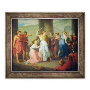 Tablou inramat - Nikolay Ivanovich Argunov - Ahile recunoscut, 50 x 60 cm