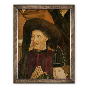Tablou inramat - Nuno Goncalves - Henric Navigatorul 1394-1460 detaliu de la Polyptych Sf. Vincent, 70 x 90 cm