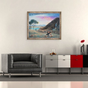 Tablou inramat - Ophelia Redpath - Om Munte, 70 x 85 cm - Img 2