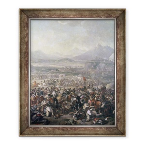 Tablou inramat - Pandolfo Reschi - Batalia de la Montjuic, 50 x 60 cm