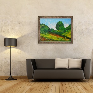 Tablou inramat - Patricia Brintle - Plaisance inconjuratoare, 70 x 90 cm - Img 2