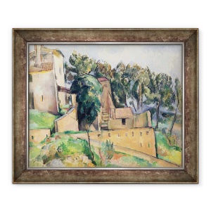 Tablou inramat - Paul Cezanne - Casa de la Bellevue I, 70 x 85 cm
