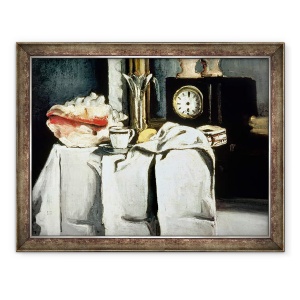 Tablou inramat - Paul Cezanne - Ceas de marmura neagra, 70 x 90 cm