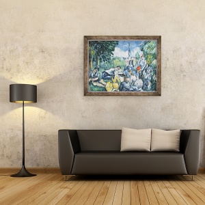 Tablou inramat - Paul Cezanne - Dejeuner sur lHerbe, 60 x 80 cm - Img 2