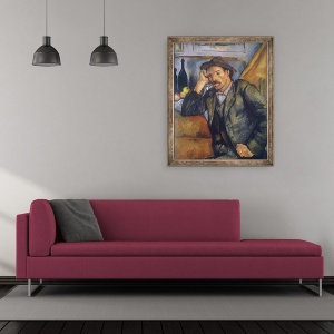 Tablou inramat - Paul Cezanne - Fumatorul I, 50 x 60 cm - Img 2