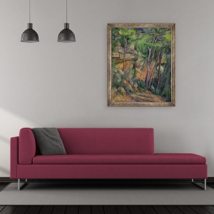 Tablou inramat - Paul Cezanne - in Parcul Chateau Noir, 50 x 60 cm - Img 2