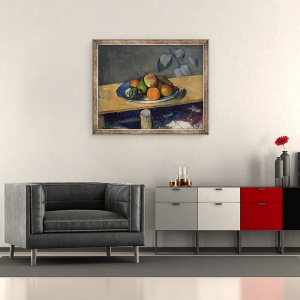 Tablou inramat - Paul Cezanne - Mere, Pere si Struguri, 50 x 60 cm - Img 2