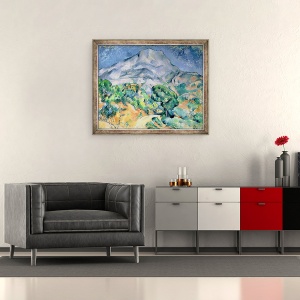 Tablou inramat - Paul Cezanne - Mont Sainte-Victoire III, 50 x 60 cm - Img 2